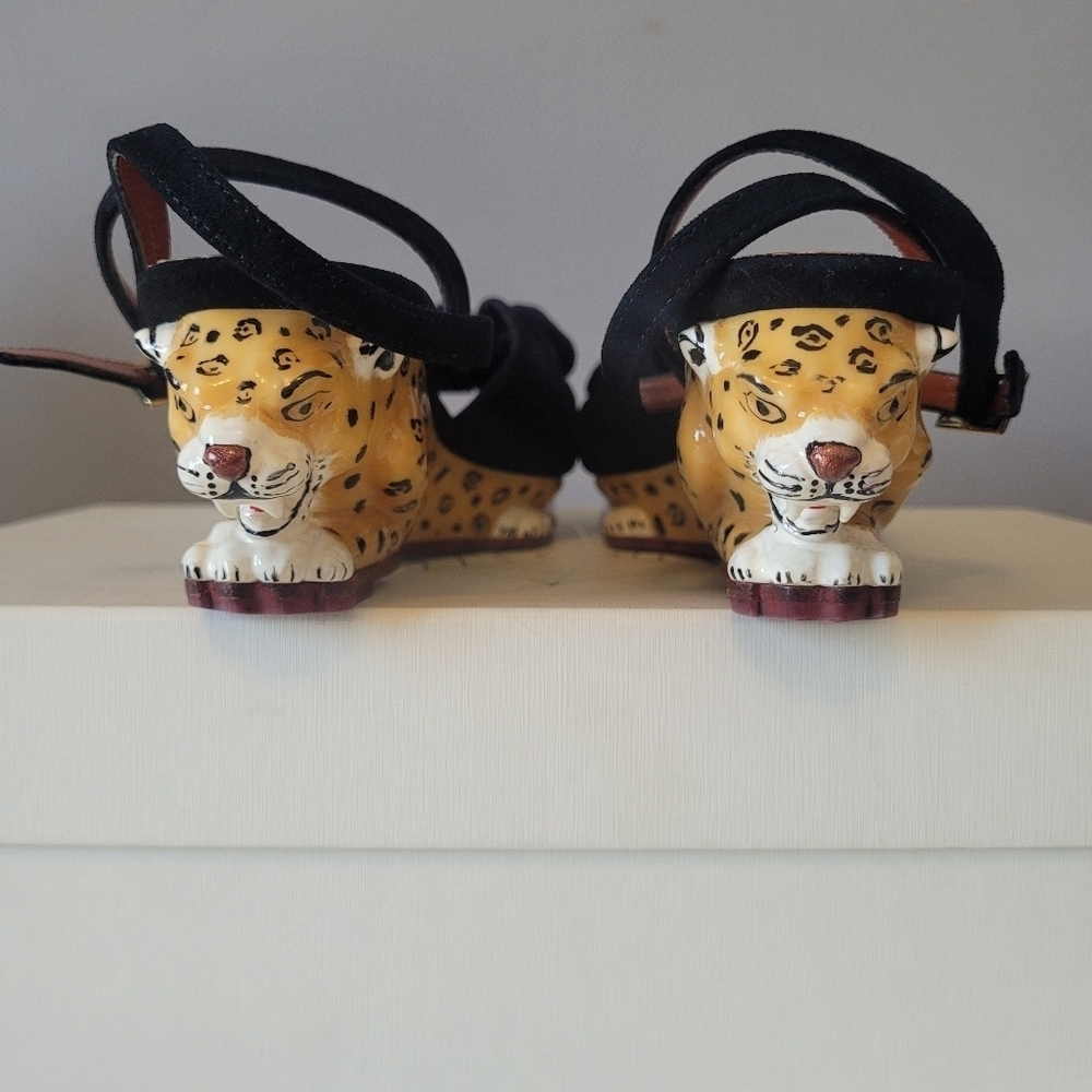 Charlotte Olympia Panthera Wedges, VGUC, Size 5.5 - Picture 10 of 13